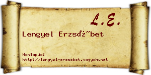 Lengyel Erzsébet névjegykártya